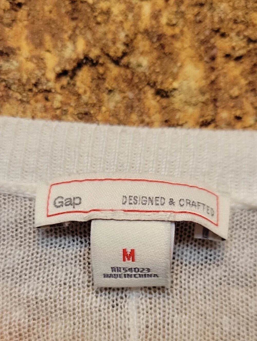 Gap Linen Viscose Blend Lightweight Sweater Ivory Size Medium Stichy Sleeve
